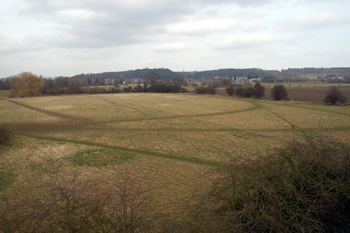 The view from Beeston towards Sandy Heath March 2010